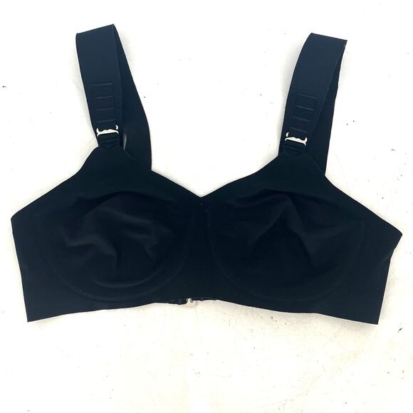 FALKE Ergonomic Sport System Bra Women Size 34C Black Seamless Adjustable Strap - Picture 1 of 7